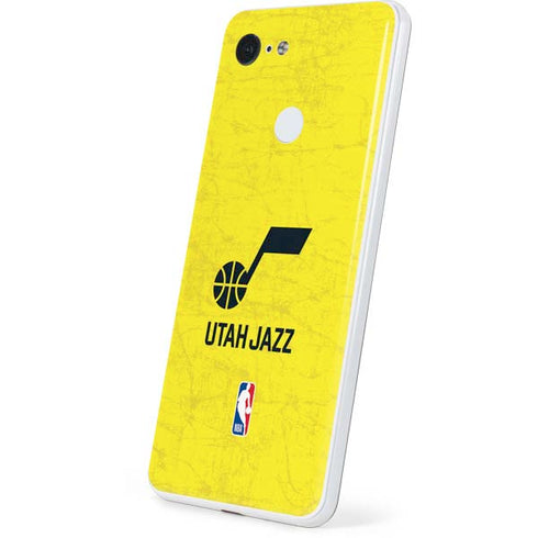 NBA Utah Jazz Yellow Texture Google Pixel 3 Skin